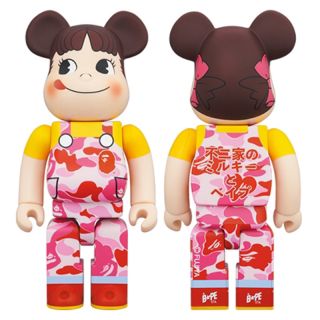 メディコムトイ(MEDICOM TOY)の数量限定 BAPE(R) ぺこちゃん pink 400% ベアブリック/未使用(その他)