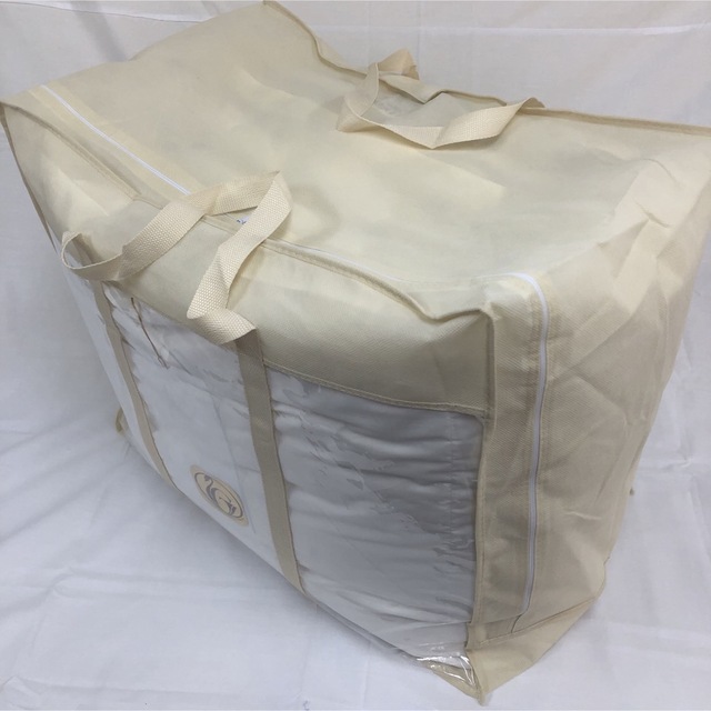 羽毛布団 ダブル ニューゴールド 白色 日本製 190×210cm 特別価格 インテリア/住まい/日用品の寝具(布団)の商品写真