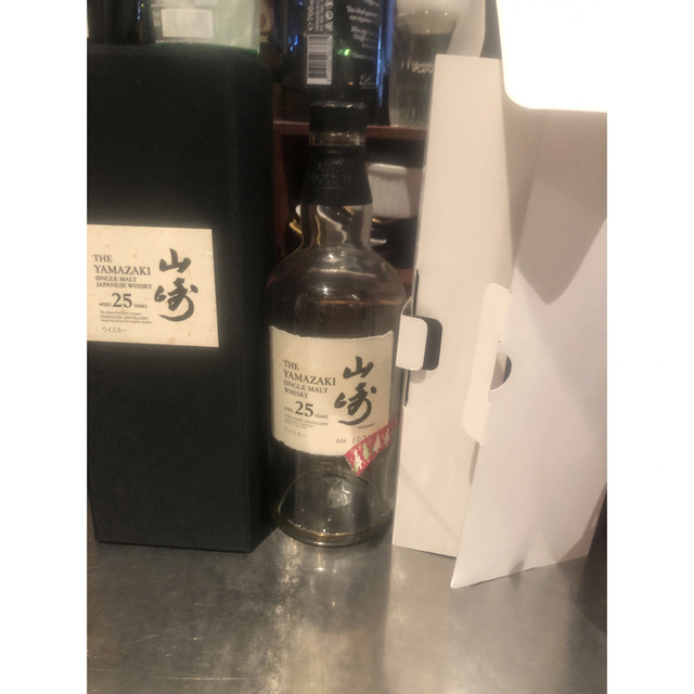 格安人気 サントリー 山崎25年 空瓶 箱 白箱付き - ウイスキー - royal