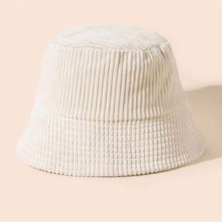 ザラ(ZARA)のコーデュロイ　ベージュ　バケットハット　バケハ(ハット)