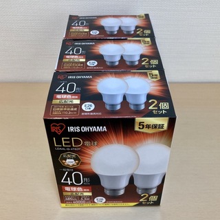 アイリスオーヤマ(アイリスオーヤマ)のLED電球40W(6個)電球色 高配光(蛍光灯/電球)