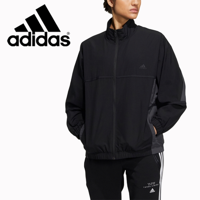 adidas(アディダス)のアディダス XL レディース ウインドフルジップ ウーブンジャケット レディースのジャケット/アウター(ナイロンジャケット)の商品写真