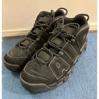 ナイキ(NIKE)のNIKE AIR MORE UPTEMPO トリプルブラック 28.0cm(スニーカー)