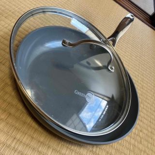 Greenpan グリーンパン　28センチ　蓋セット　ヴェニスプロシリーズ(鍋/フライパン)