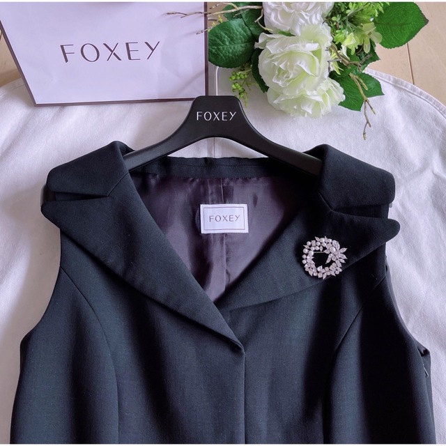 FOXEY(フォクシー)のFOXEY 2021年Lady Tailoredワンピース40 極美品　Rene レディースのワンピース(ひざ丈ワンピース)の商品写真