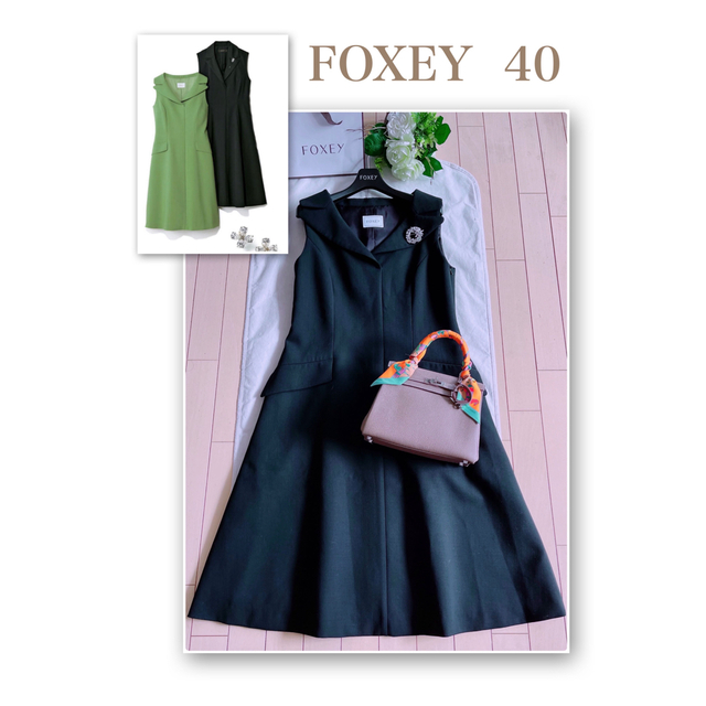 FOXEY 2021年Lady Tailoredワンピース40 極美品　Rene