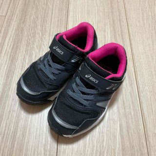 アシックス(asics)のasics 女の子　17センチ　黒(スニーカー)