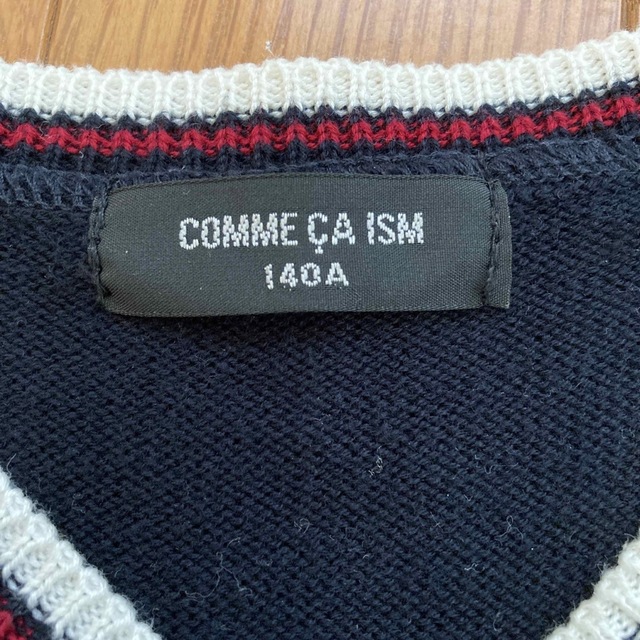 COMME CA ISM(コムサイズム)のニットベスト　140 キッズ/ベビー/マタニティのキッズ服男の子用(90cm~)(ニット)の商品写真