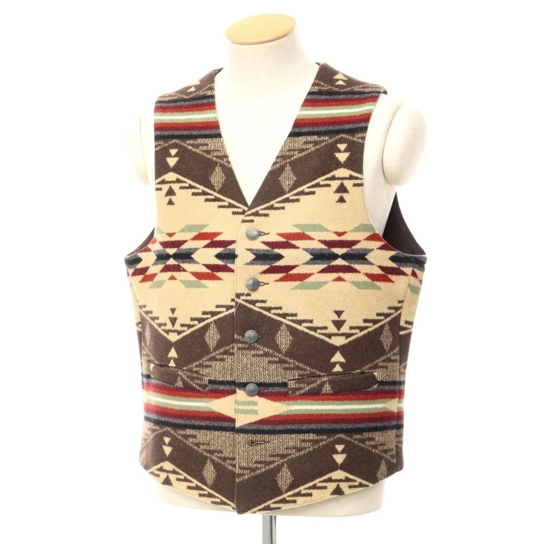 中古】ペンドルトン PENDLETON ラグウールコットン ネイティブ柄