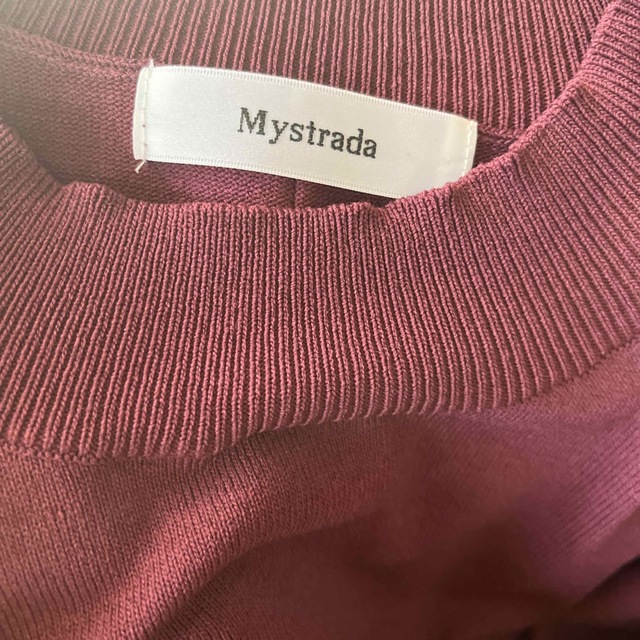 Mystrada(マイストラーダ)のバックパールニット レディースのトップス(ニット/セーター)の商品写真