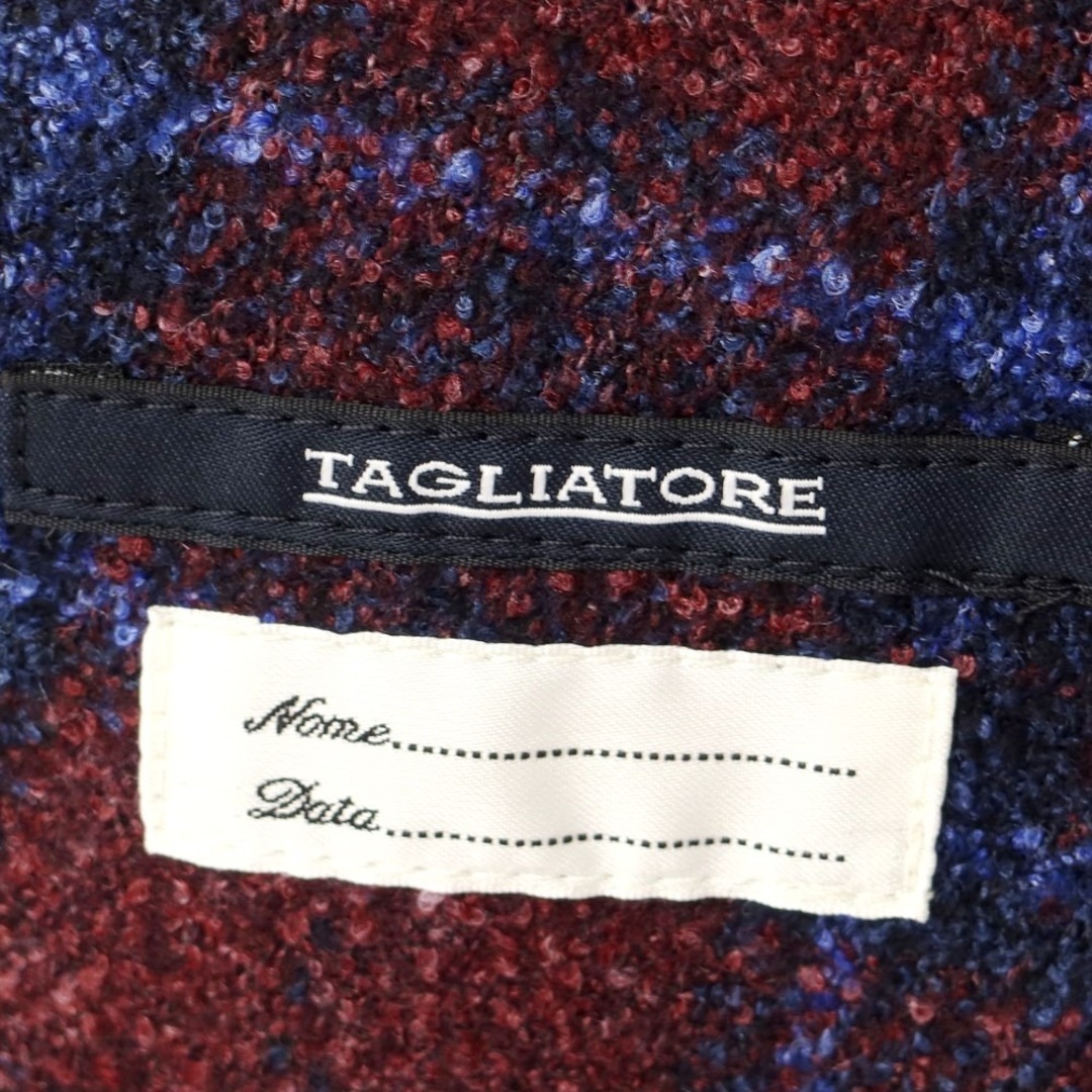 TAGLIATORE(タリアトーレ)の【中古】タリアトーレ TAGLIATORE ウールシルク チェック ダブルジレベスト【サイズ50】【メンズ】 メンズのトップス(ベスト)の商品写真