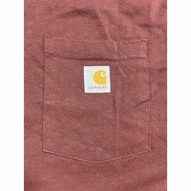 carhartt(カーハート)のカーハート ワークブランド バーガンディー ポケT ポケットTシャツ メンズのトップス(Tシャツ/カットソー(半袖/袖なし))の商品写真