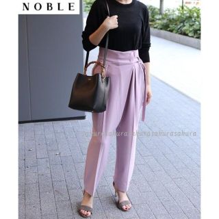 ノーブル(Noble)のノーブルNOBLE　ベルト付き ラップスラウチパンツ(その他)