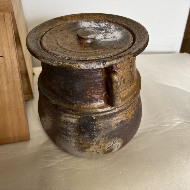 買得 備前焼 永楽窯 竹村永楽作 水差し 未使用品 陶芸