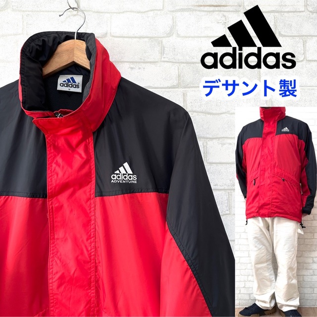 adidas ADVENTURE アディダス デサント製 ジップアップジャケット