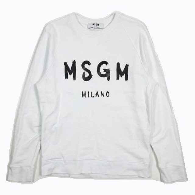 美品 MSGM ビジュー付 ロゴ スウェット トレーナー