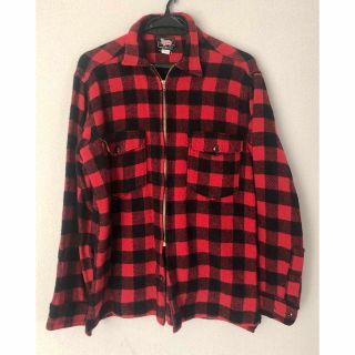 ウールリッチ(WOOLRICH)のウールリッチ　ヴィンテージ　フランネルシャツ　筆記体タグ(ブルゾン)