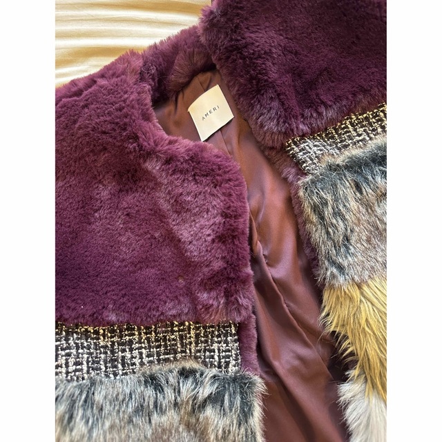 Ameri VINTAGE(アメリヴィンテージ)のAmeri Vintage★MIXTURE FUR BLOUSON レディースのジャケット/アウター(ブルゾン)の商品写真