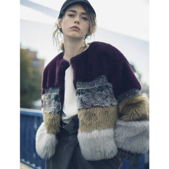 Ameri VINTAGE(アメリヴィンテージ)のAmeri Vintage★MIXTURE FUR BLOUSON レディースのジャケット/アウター(ブルゾン)の商品写真