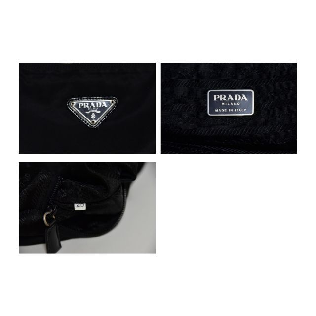 極美品 正規品 プラダ PRADA テスート ボストンバッグ 大容量 ブラック 4