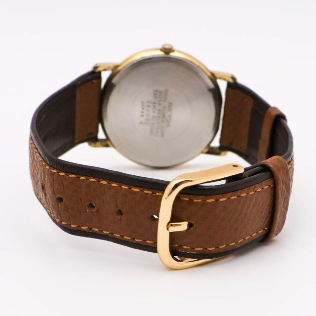 RICOH(リコー)の《希少》RICOH LEONE 腕時計 アイボリー レザー ヴィンテージ レディースのファッション小物(腕時計)の商品写真