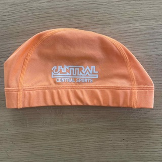 セントラルスイミング　帽子　オレンジ　Mサイズ(マリン/スイミング)