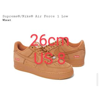 シュプリーム(Supreme)の26 Supreme Nike Air Force 1 Low Wheat(スニーカー)