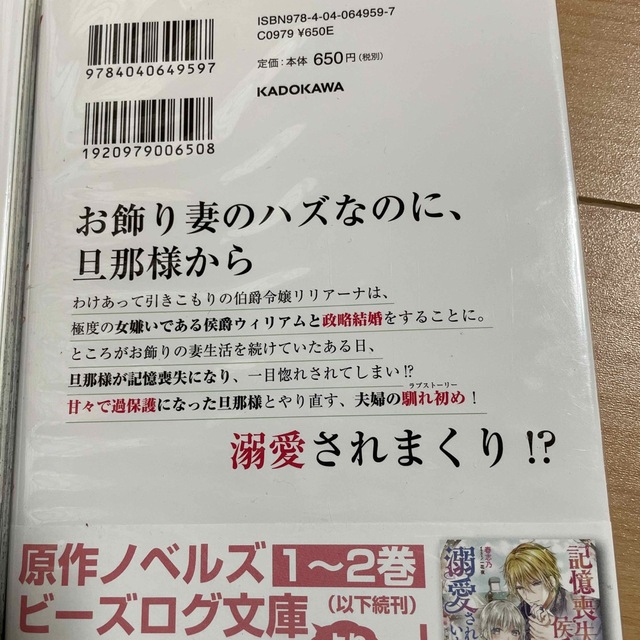 ⭐️専用　記憶喪失の侯爵様に溺愛されています これは偽りの幸福ですか？ １〜4 エンタメ/ホビーの漫画(その他)の商品写真