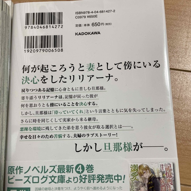 ⭐️専用　記憶喪失の侯爵様に溺愛されています これは偽りの幸福ですか？ １〜4 エンタメ/ホビーの漫画(その他)の商品写真