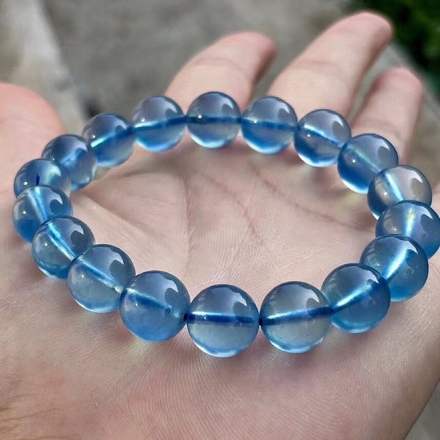 ⭐︎【天然】アクアマリン ブレスレット 11.3mm-