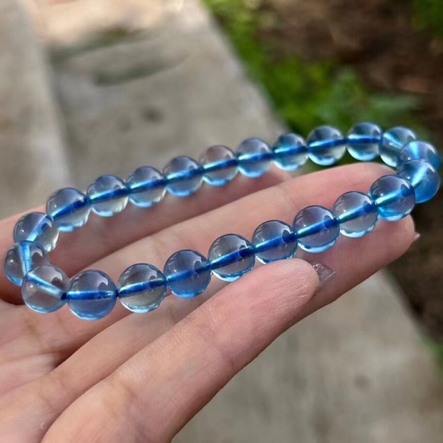 人気のファッションブランド! ⭐︎アクアマリン ブレスレット 15.5mm