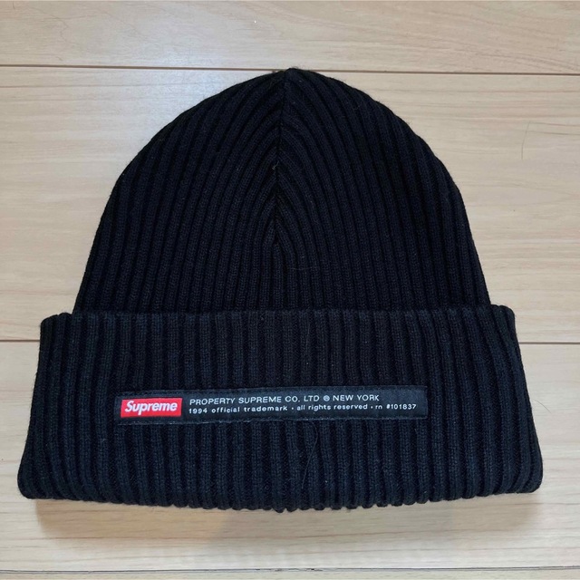 Supreme Property Label Beanie Black お得に買い物できます