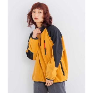 エックスガール(X-girl)のX-girl HALF ZIP FLEECE TOP(トレーナー/スウェット)