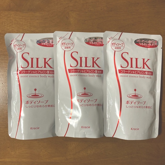 Kracie(クラシエ)のSILK シルク ボディソープ 詰替用 350ml×３ケ コスメ/美容のボディケア(ボディソープ/石鹸)の商品写真