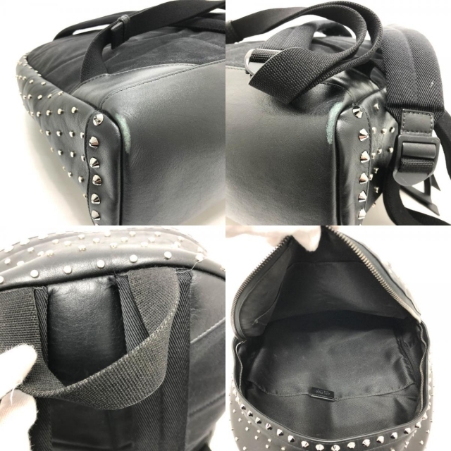ジミーチュウ JIMMY CHOO スタッズ リュックサック レザー ブラック