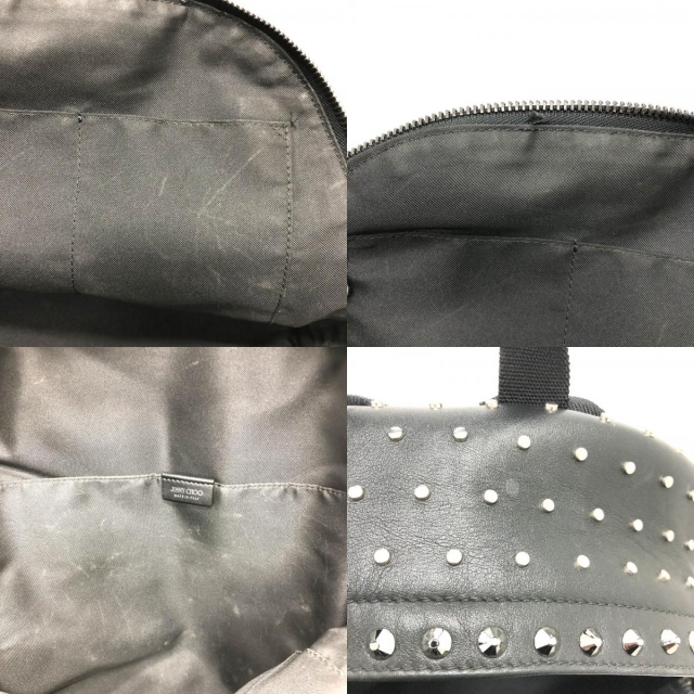 ジミーチュウ JIMMY CHOO スタッズ リュックサック レザー ブラック