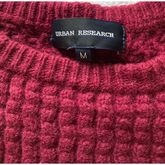 URBAN RESEARCH(アーバンリサーチ)の美品　アーバンリサーチ　ニットセーター　ボルドー レディースのトップス(ニット/セーター)の商品写真