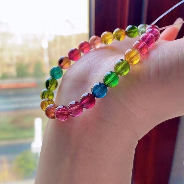 在庫限り】 ⭐︎【高級】トルマリン ブレスレット 7.8mm ブレスレット+