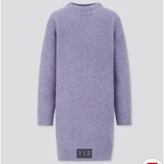 ユニクロ(UNIQLO)のUNIQLO ユニクロ キッズ GIRLS スフレヤーンワンピース（長袖）(ワンピース)