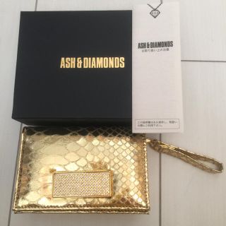 アッシュアンドダイアモンド(ASH&DIAMONDS)の新品 未使用 カクテル マルチケース 金 ゴールド レディース 結婚式 (クラッチバッグ)