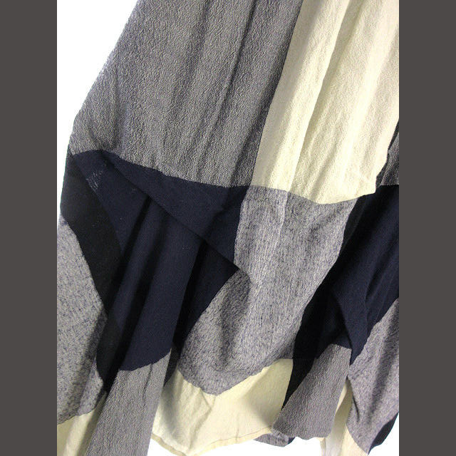 センソユニコ 芽風 スカート 変形 配色 38 ネイビー系 2020年 ボトムス 2