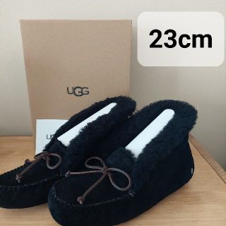 アグ(UGG)の新品箱あり UGG 23cm 黒 モカシン アレーナ(スリッポン/モカシン)