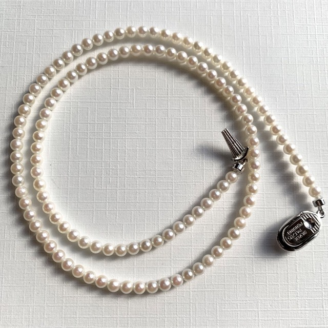 NIEEN Jewelry Luna 真珠 ネックレス 指輪 2点セット nossasilveirania