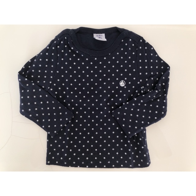 PETIT BATEAU(プチバトー)のPETIT BATEAU プチバトー 長袖Tシャツ 18m キッズ/ベビー/マタニティのベビー服(~85cm)(Ｔシャツ)の商品写真