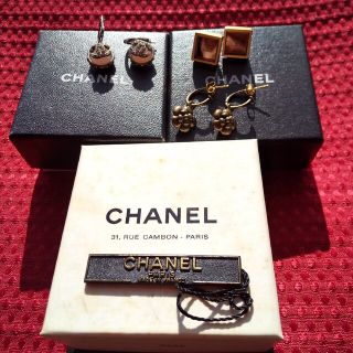 シャネル(CHANEL)のシャネル CHANEL ピアス 3個 セット(ピアス)