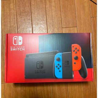 ニンテンドウ(任天堂)の新型　Nintendo Switch ネオンレッド　ネオンブルー　新品(家庭用ゲーム機本体)