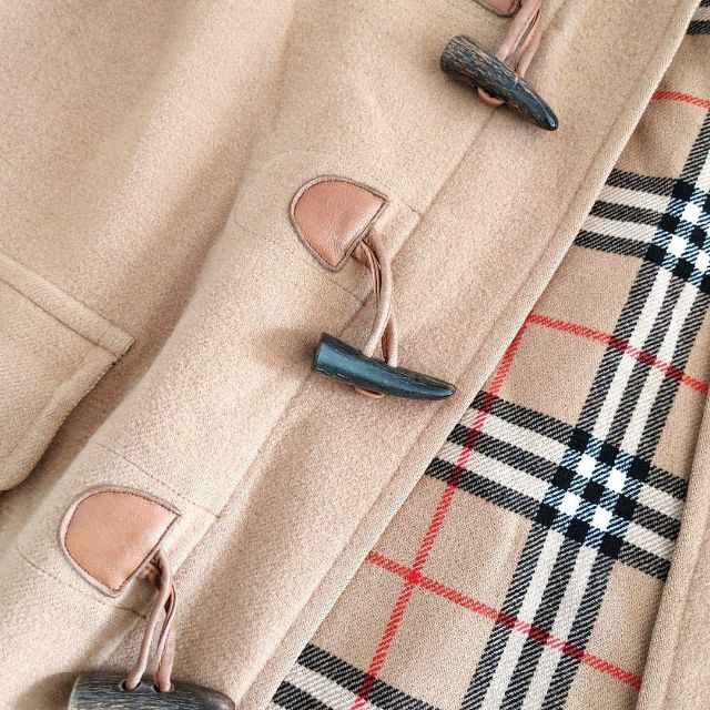 仕入れ 超美品 カシミヤ Burberry 激レア ノバチェック コート シャツ