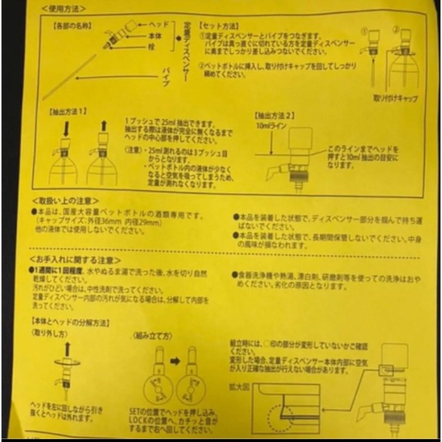 サントリー(サントリー)のサントリーこだわり酒場1800ml用のディスペンサーコンク用25ml インテリア/住まい/日用品のキッチン/食器(アルコールグッズ)の商品写真