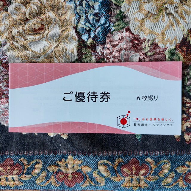 極楽湯株主優待券 6枚綴り ソフトドリンク無料券2枚 2023年11月30日迄