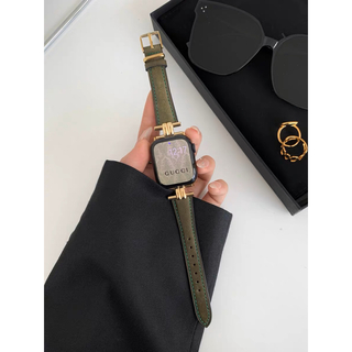 アップルウォッチ(Apple Watch)のApple Watch アップルウォッチ レザーベルト　バンド レディース(腕時計)